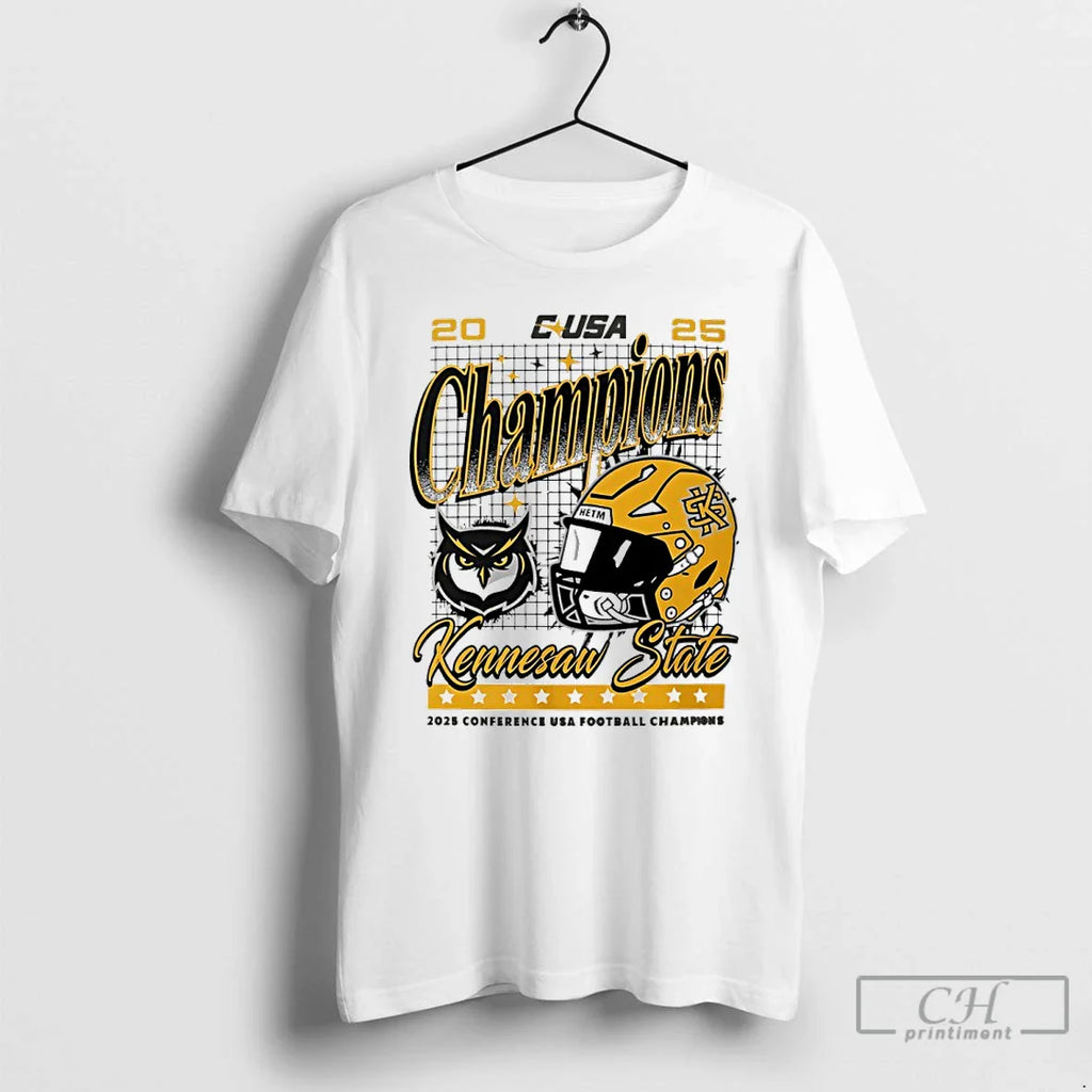 Classic Kennesau State Ksu 2025 Conference Champions Helmet T-Shirts, Hoodie, Sweatshirt