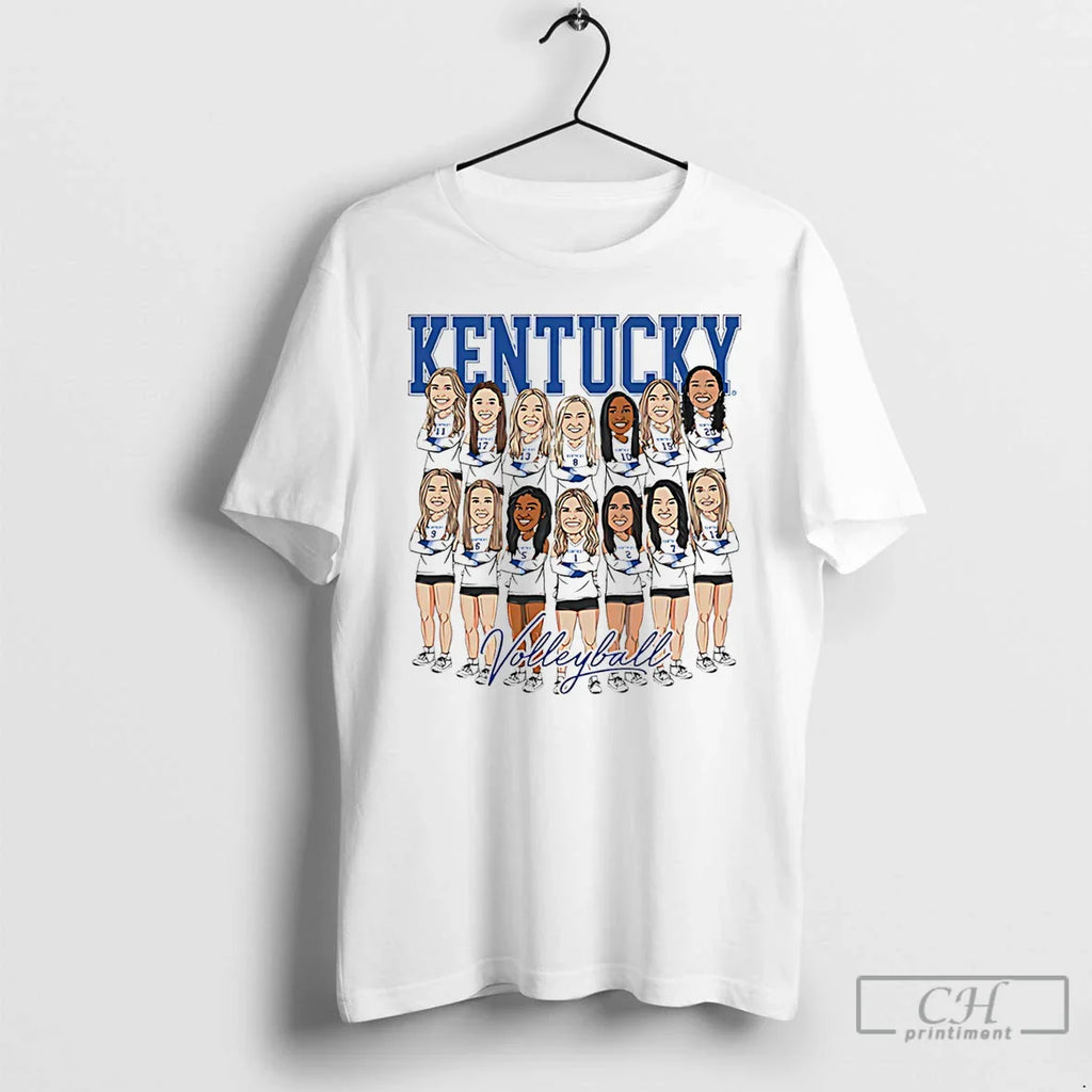 Classic Kentucky Volleyball Ncaa Team Caricature 25 26 T-Shirts, Hoodie, Sweatshirt