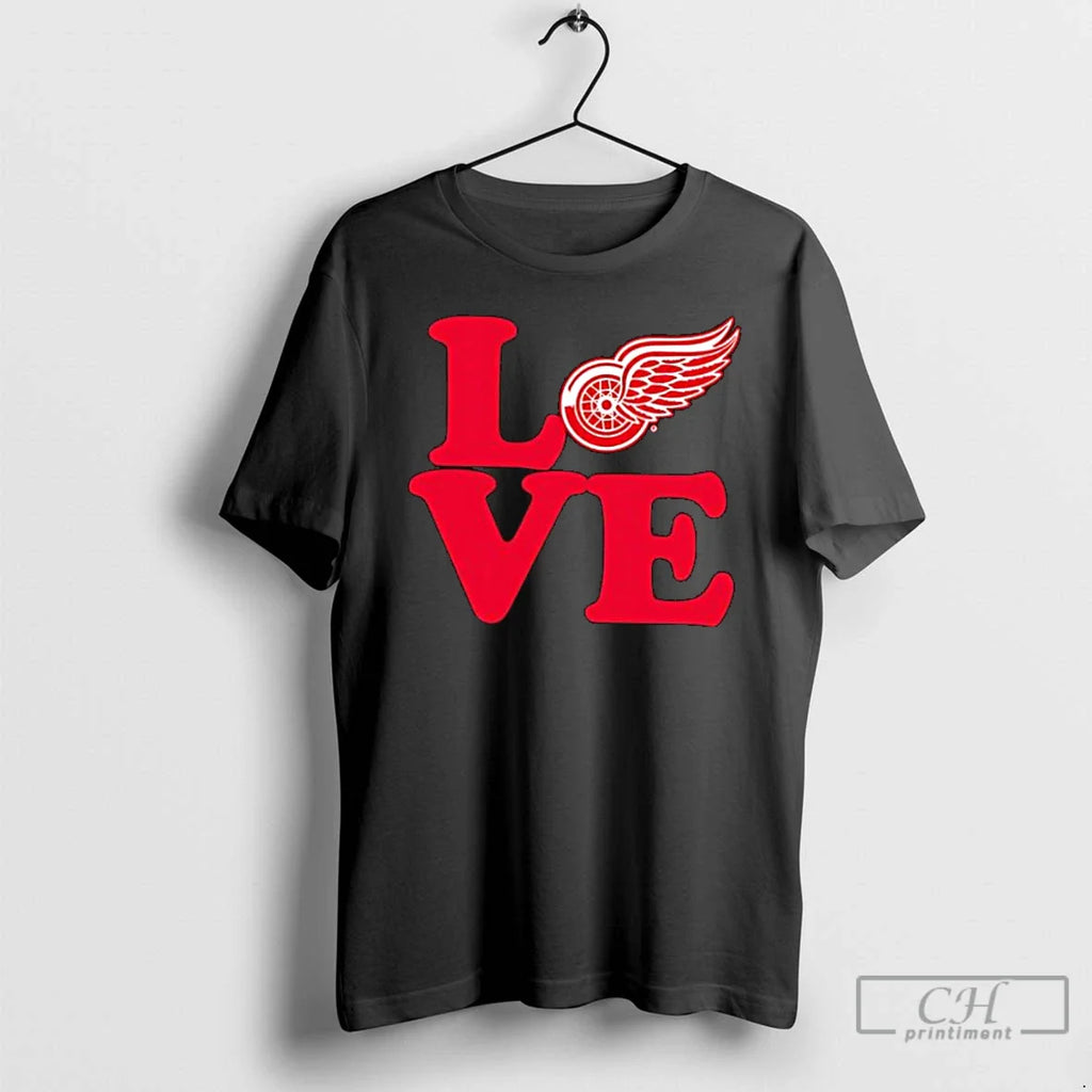 Classic Love Red Wings Detroit Red Wings T-Shirts, Hoodie, Sweatshirt
