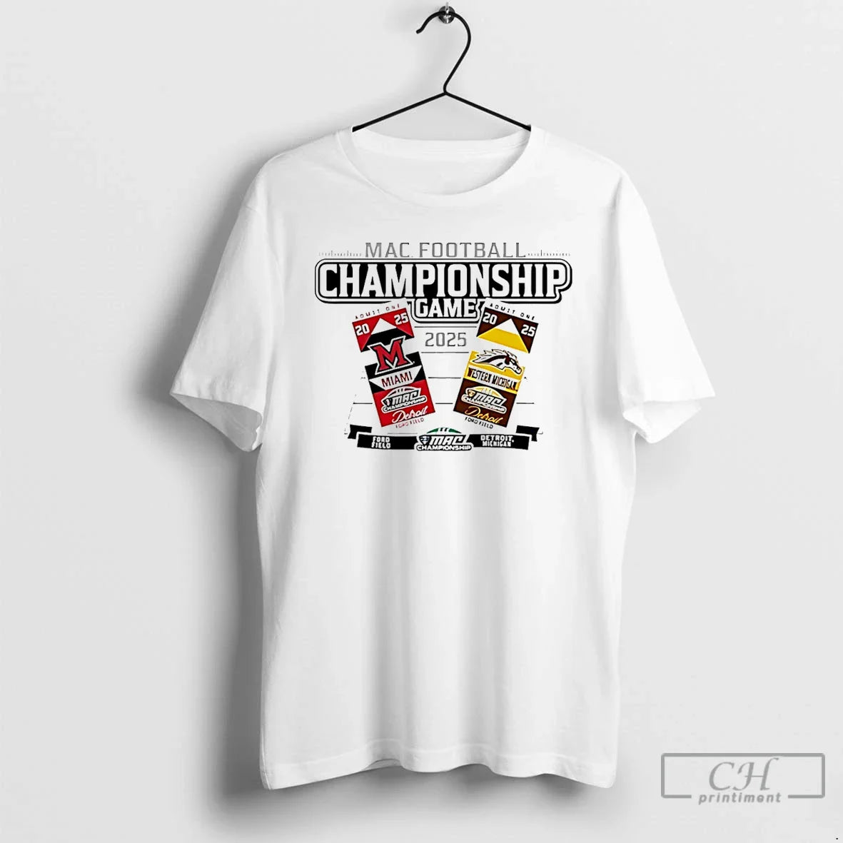 Classic Mac Football Championship 2025 Miami Redhawks Vs Western Michigan T-Shirts, Hoodie, Sweatshirt