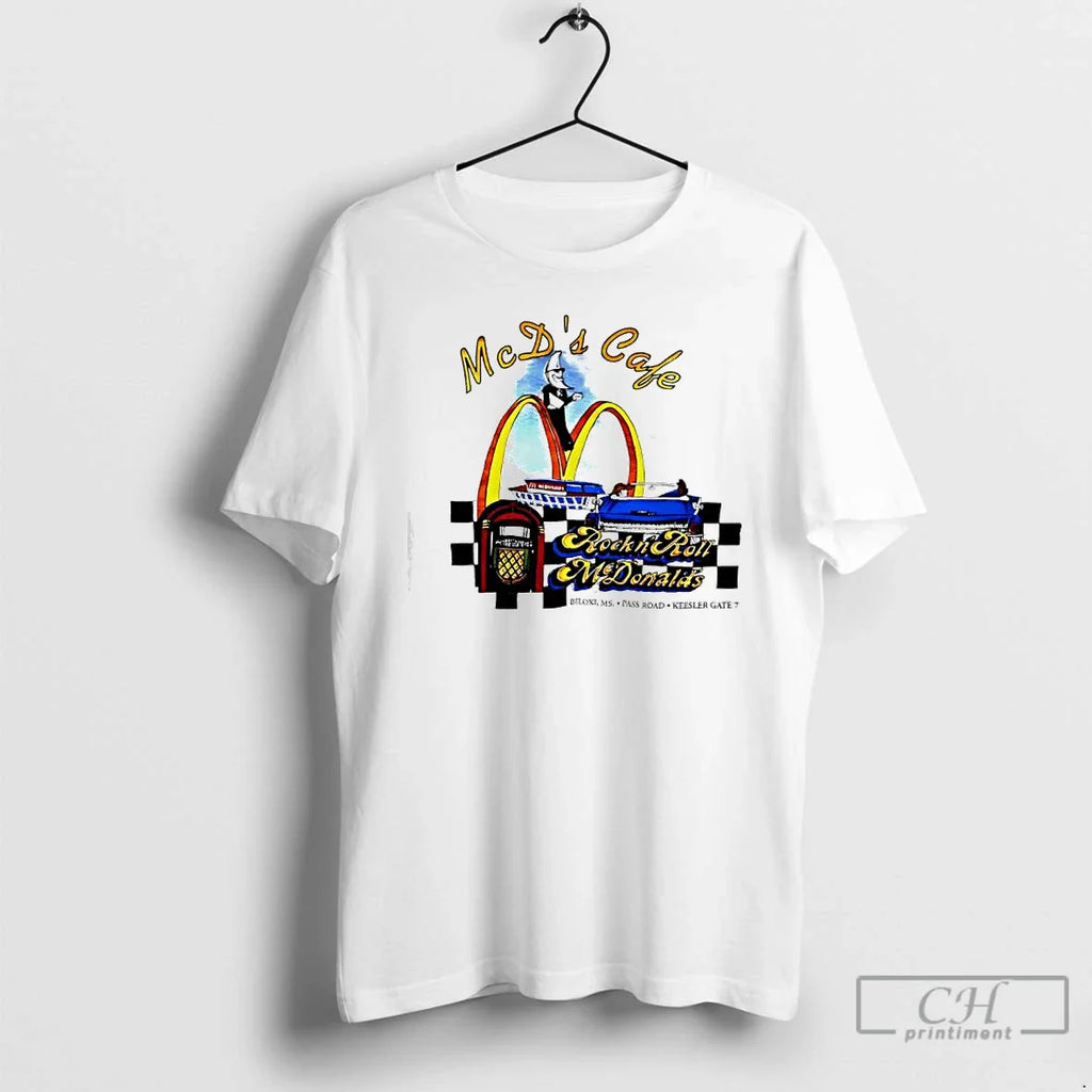 Classic Mcdonalds Cafe Rock N Roll Vintage T-Shirts, Hoodie, Sweatshirt