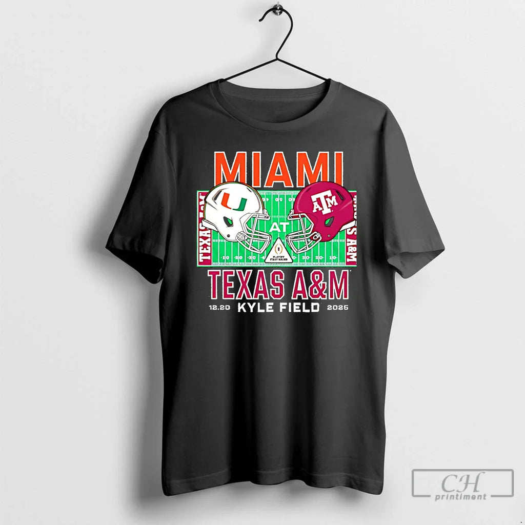 Classic Miami Vs Texas Am 2025 College Football Playoff Kyle Field T-Shirts, Hoodie, Sweatshirt