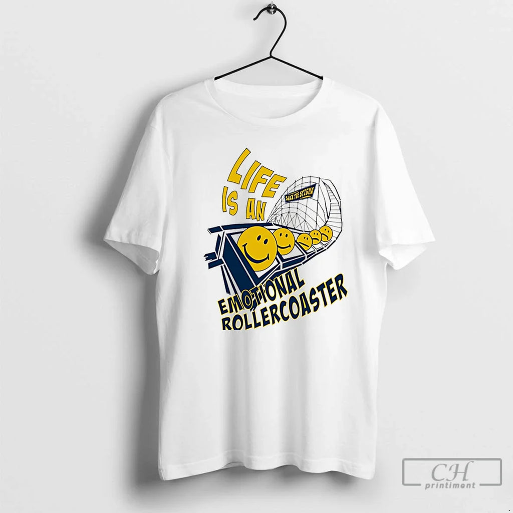 Classic Michigan Wolverines Sack Stigma Emotional Rollercoaster Life Is T-Shirts, Hoodie, Sweatshirt