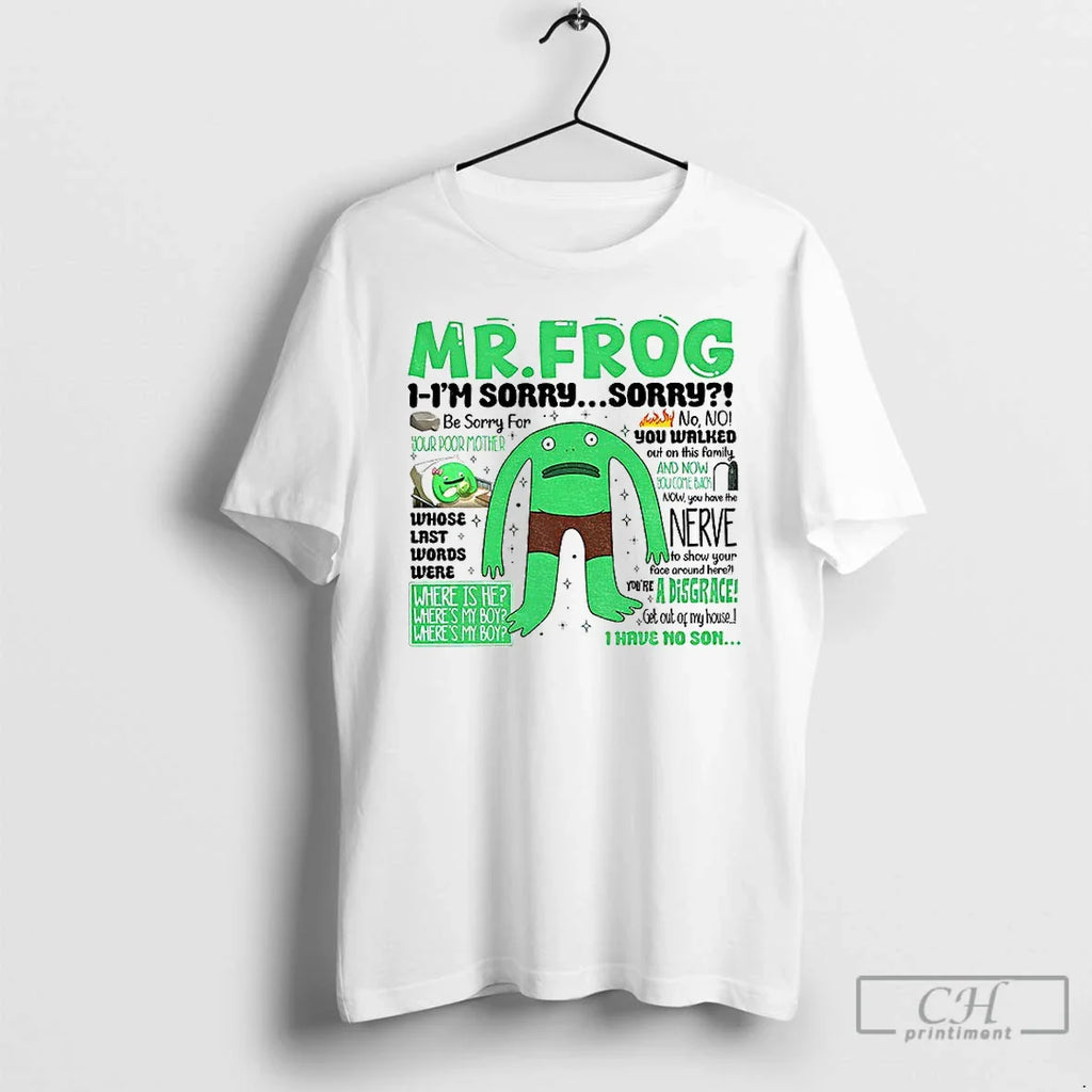 Classic Mr Frog Where Is My Boy Dad Quote Internet Tiktok Meme T-Shirts, Hoodie, Sweatshirt