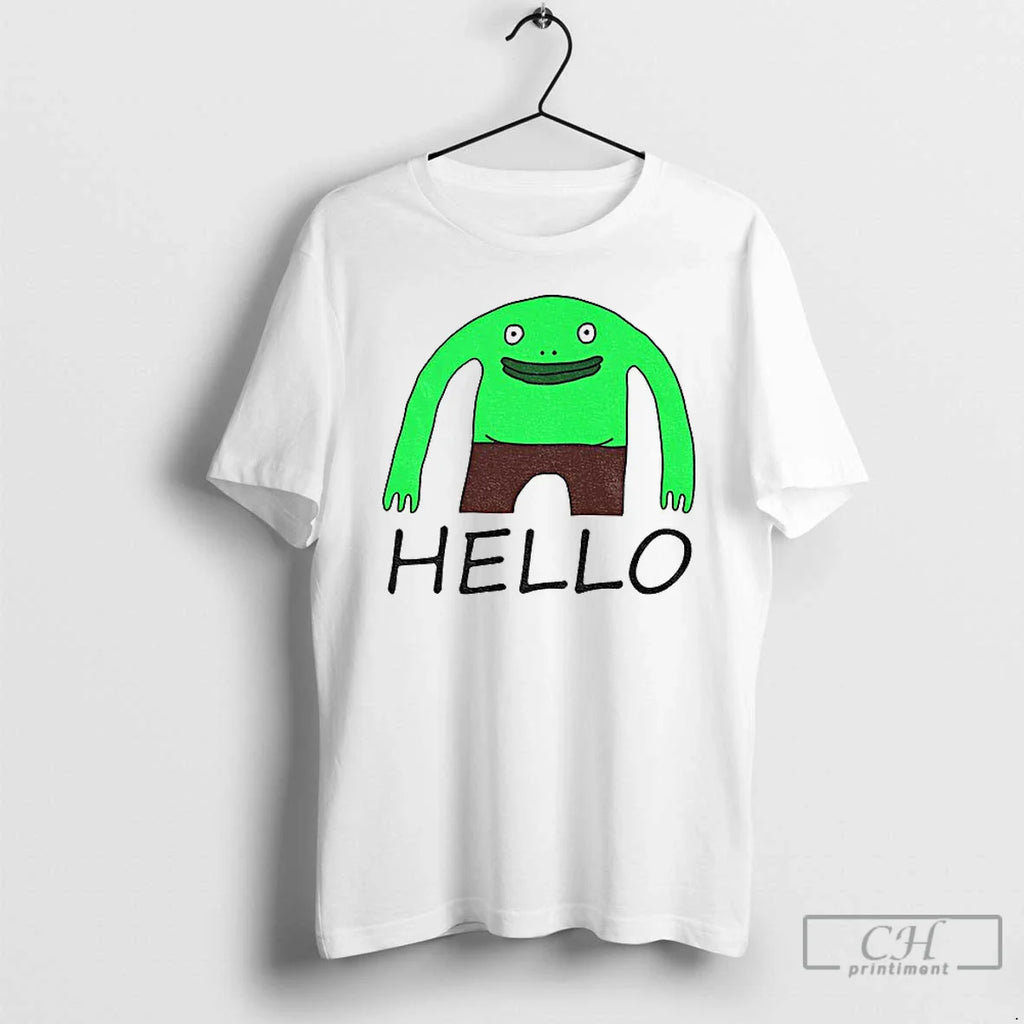 Classic Mr Frog Hello Hand Drawn T-Shirts, Hoodie, Sweatshirt