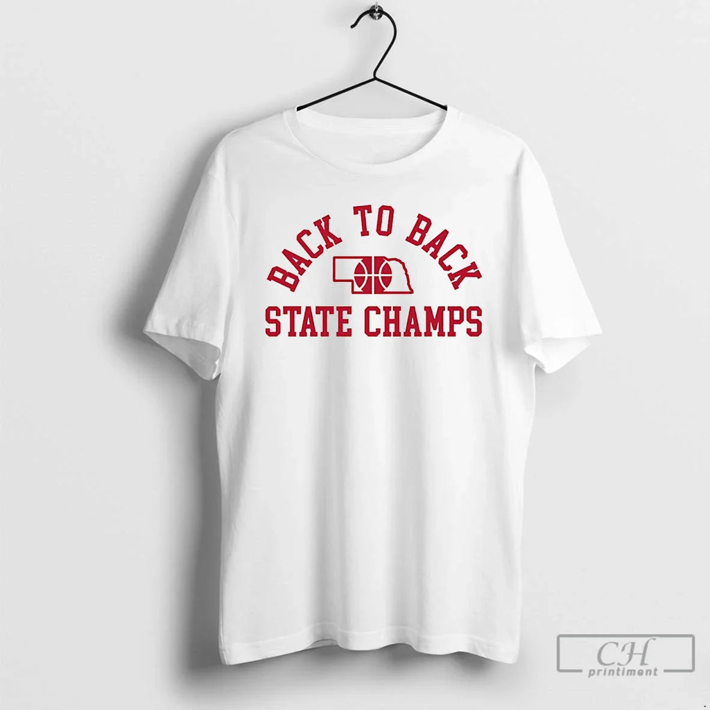 Classic Nebraska Cornhuskers Back Back State Champs T-Shirts, Hoodie, Sweatshirt