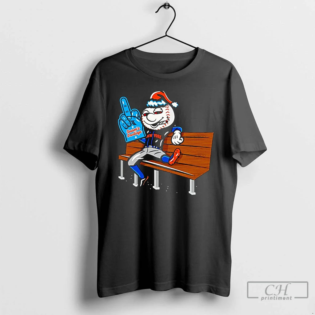Classic New York Mets Mr Met Seasons Greetings T-Shirts, Hoodie, Sweatshirt
