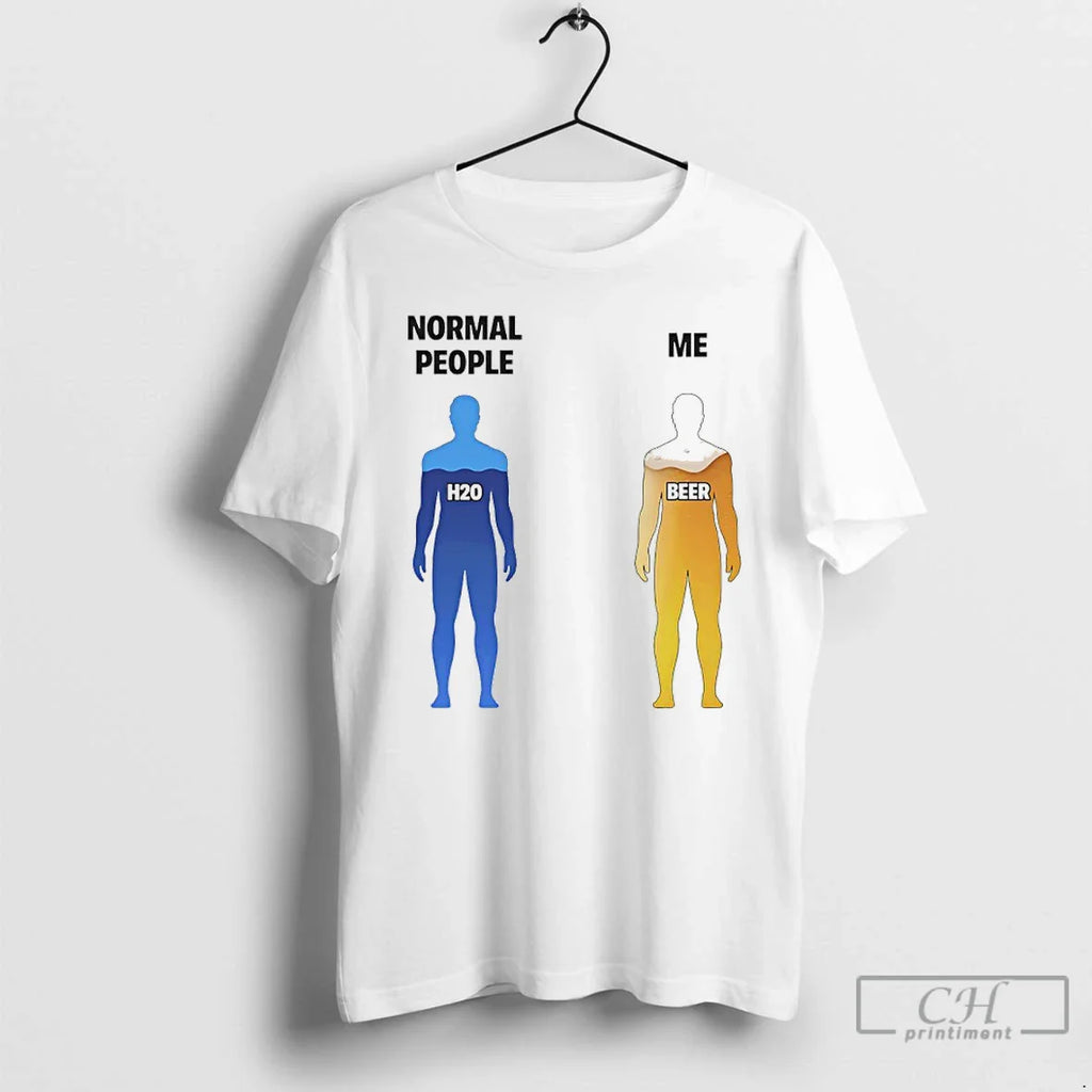 Classic Normal People H2o Vs Me Beer T-Shirts, Hoodie, Sweatshirt
