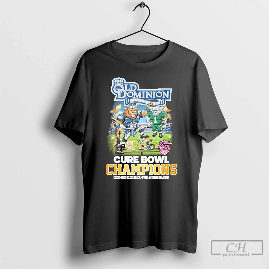 Classic Old Dominion Mascot 2025 Cure Bowl Champions T-Shirts, Hoodie, Sweatshirt