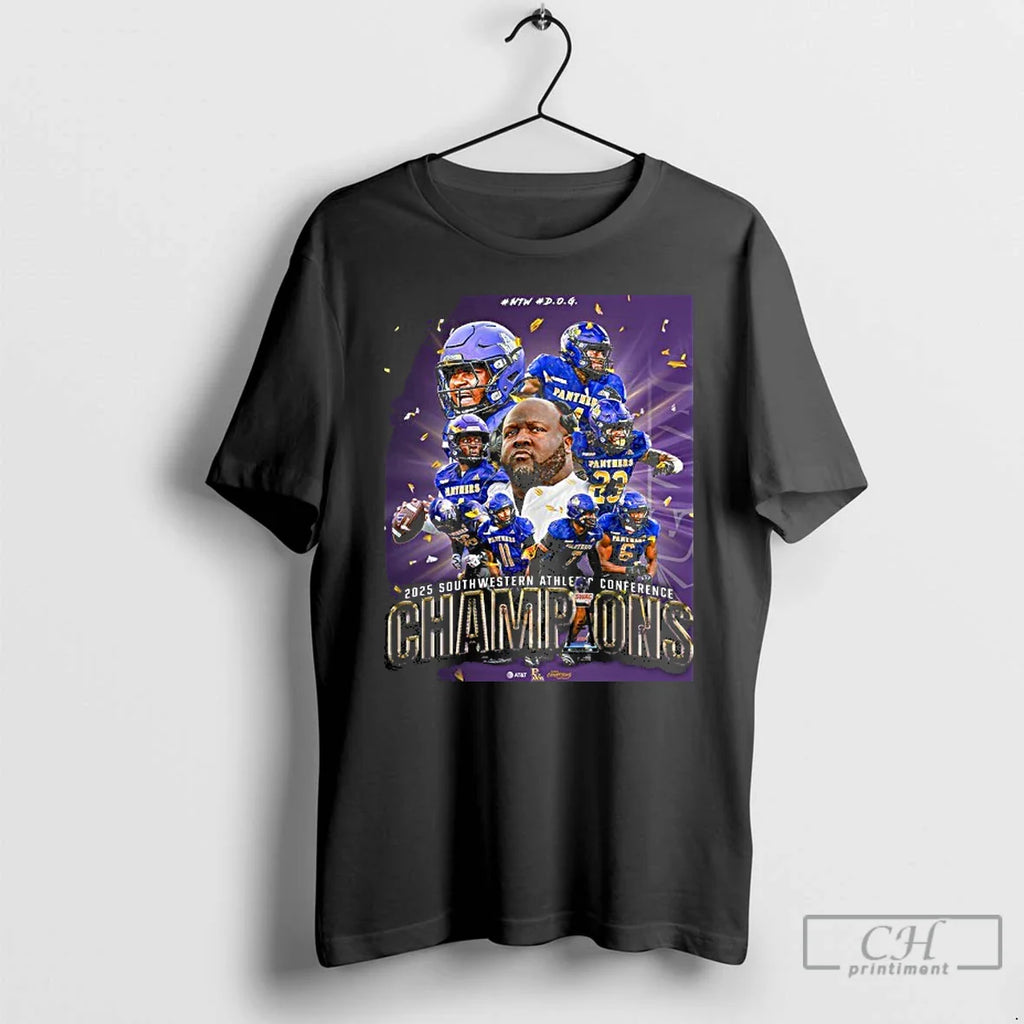 Classic Prairie View Am Football 2025 Swac Conference Champions T-Shirts, Hoodie, Sweatshirt