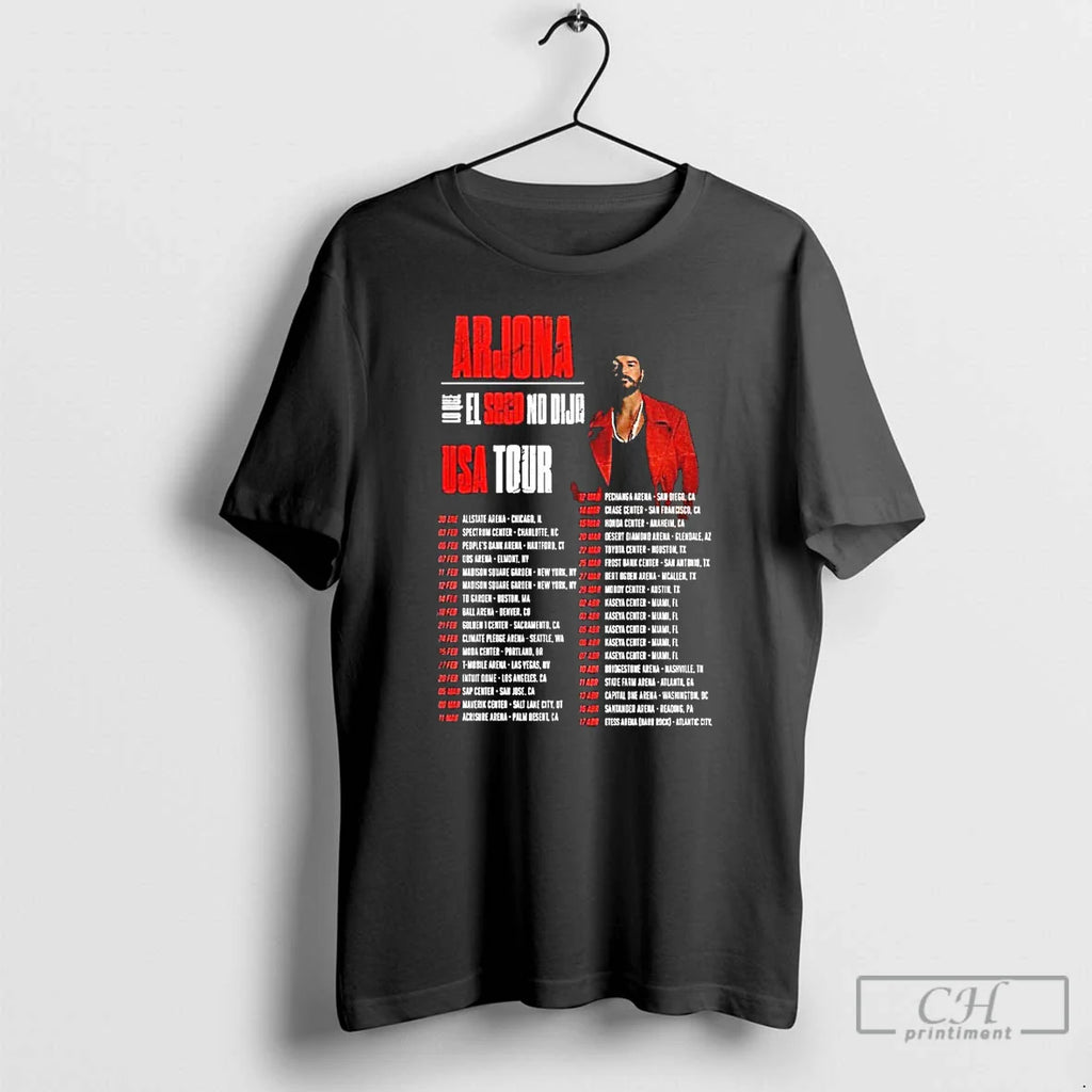 Classic Ricardo Arjona Lo Que El Seco No Dijo Tour Usa 2026 T-Shirts, Hoodie, Sweatshirt