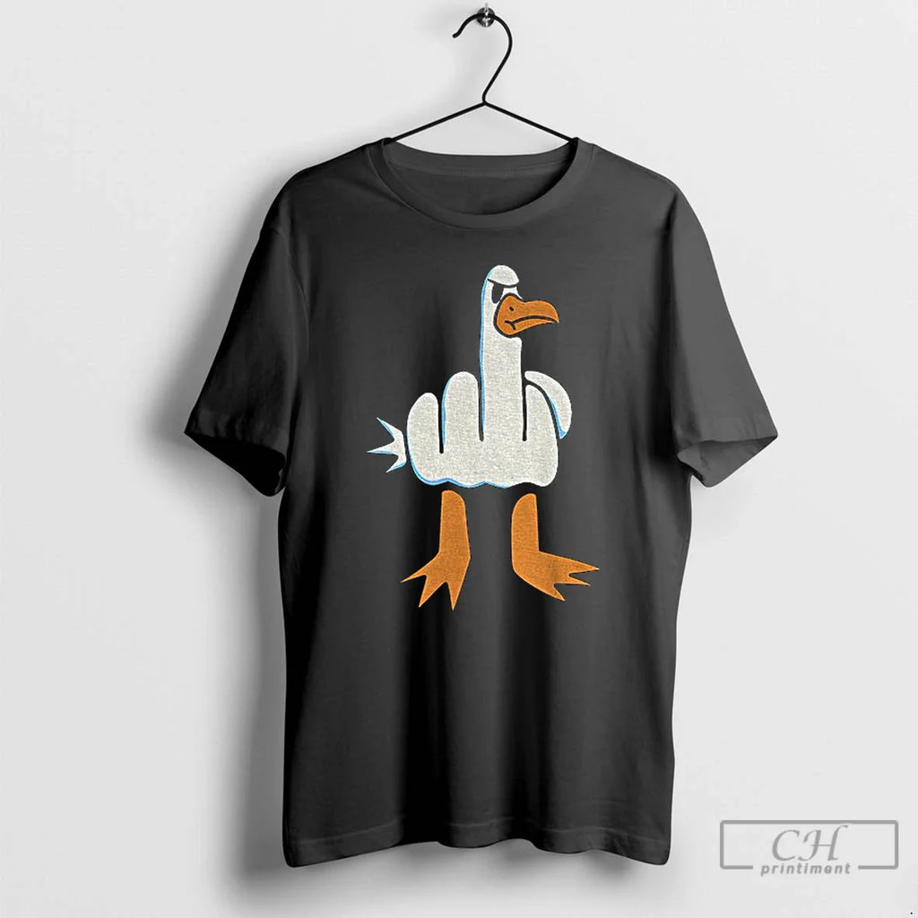 Classic Rude Seagull Middle Finger Funny T-Shirts, Hoodie, Sweatshirt