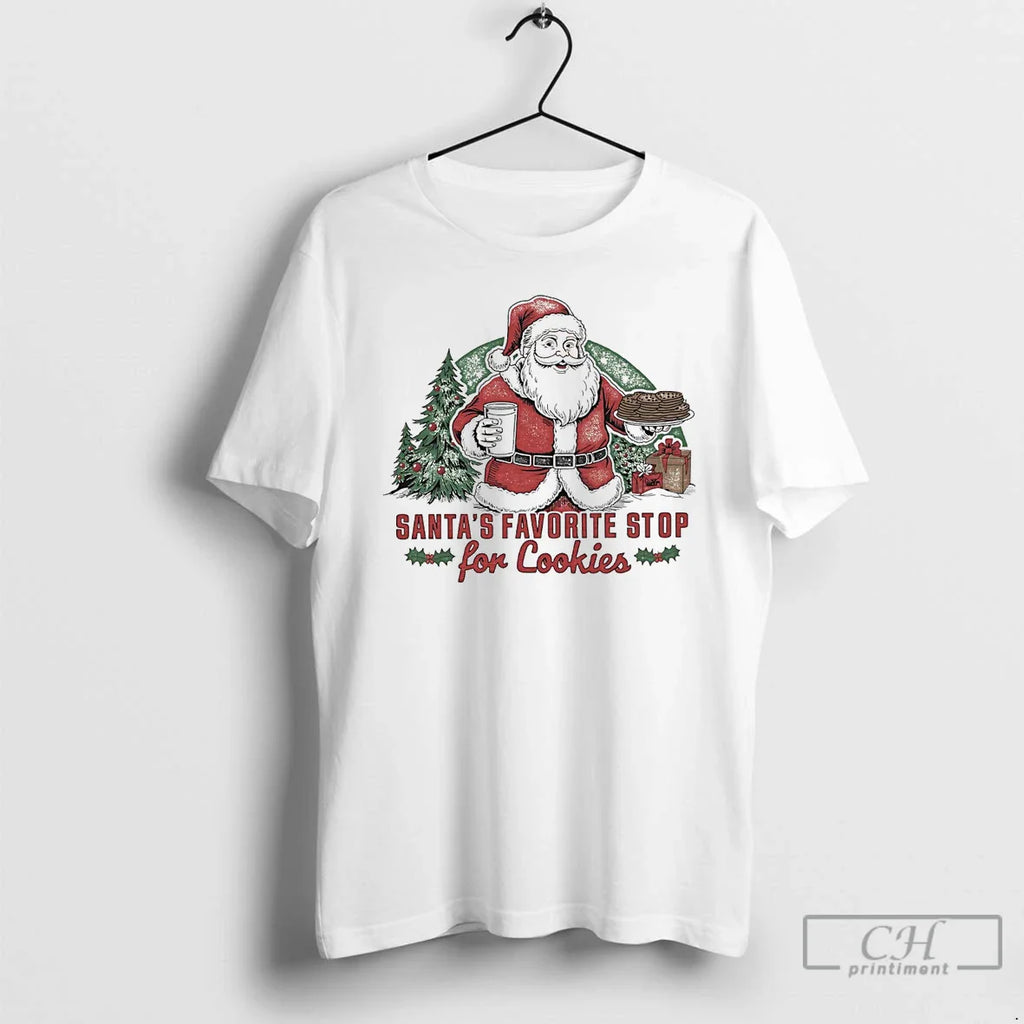 Classic Santas Favorite Stop Cookies T-Shirts, Hoodie, Sweatshirt