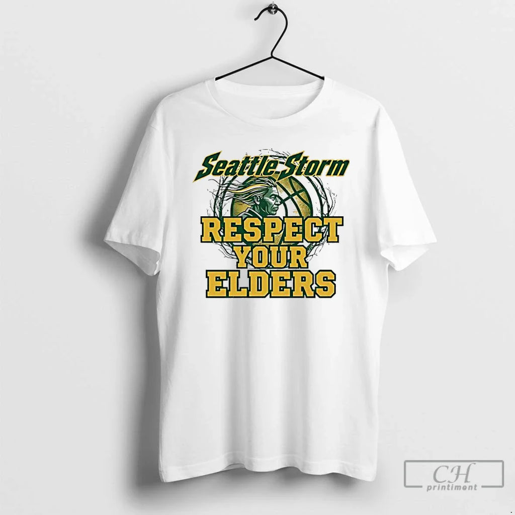 Classic Seattle Storm Respect Your Elders T-Shirts, Hoodie, Sweatshirt