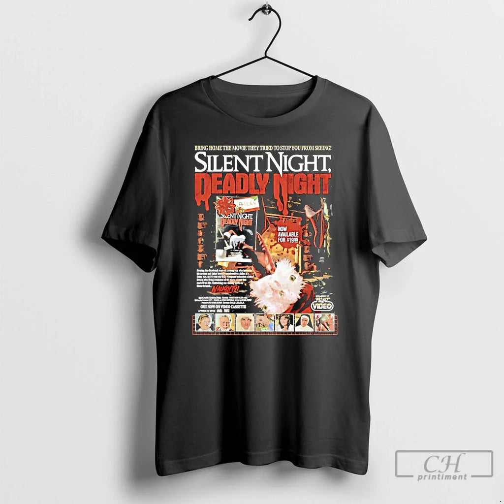 Classic Silent Night Deadly Night Now Videocassette T-Shirts, Hoodie, Sweatshirt