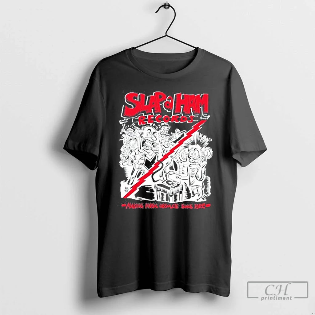 Classic Slap Ham Records Making Music Obsolete 2025 T-Shirts, Hoodie, Sweatshirt