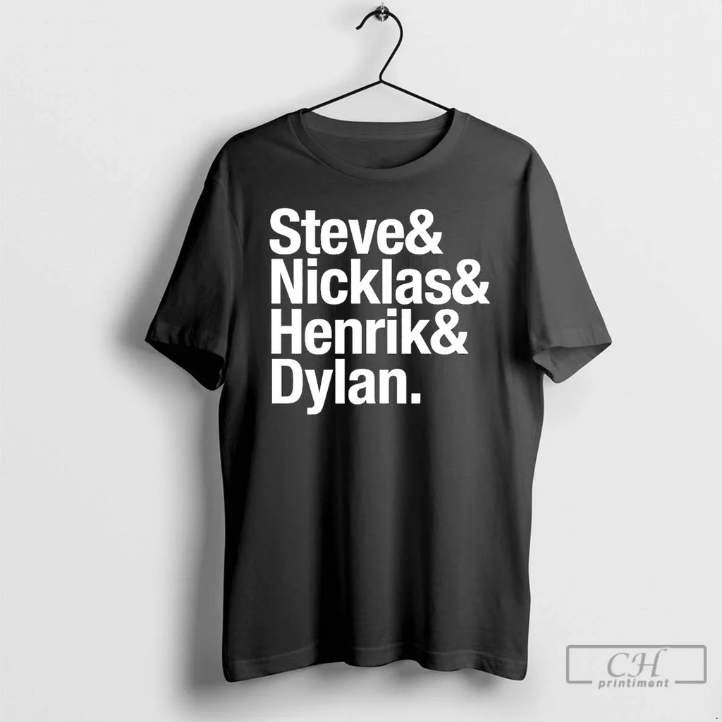 Classic Steve Nicklas Henrik Dylan Detroit Red Wings Captains T-Shirts, Hoodie, Sweatshirt