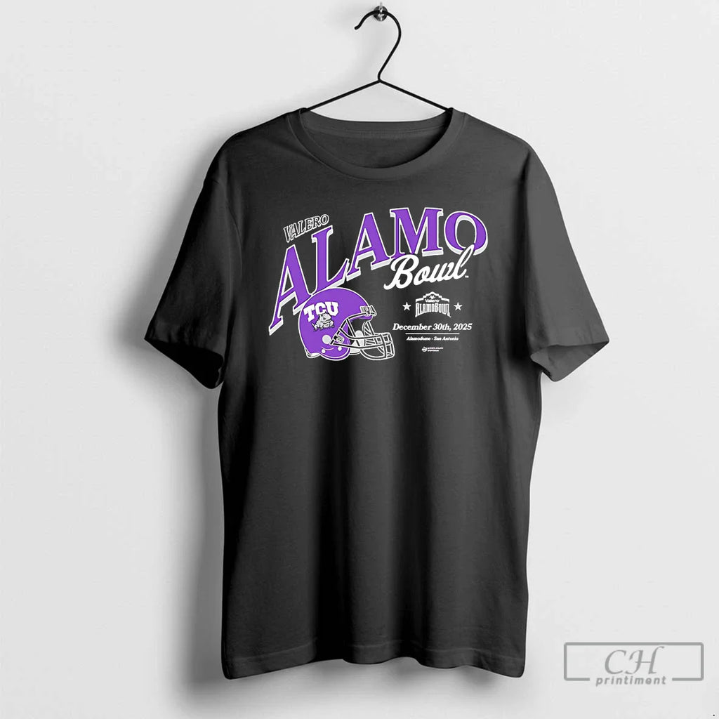 Classic Tcu Horned Frogs 2025 Valero Alamo Bowl Helmet T-Shirts, Hoodie, Sweatshirt