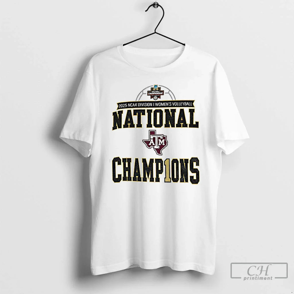 Classic Texas Am Aggies 2025 Ncaa Division I Volleyball National Champions T-Shirts, Hoodie, Sweatshirt