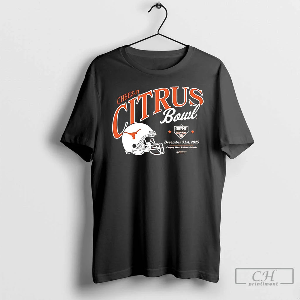 Classic Texas Longhorns 2025 Cheez Citrus Bowl Helmet T-Shirts, Hoodie, Sweatshirt