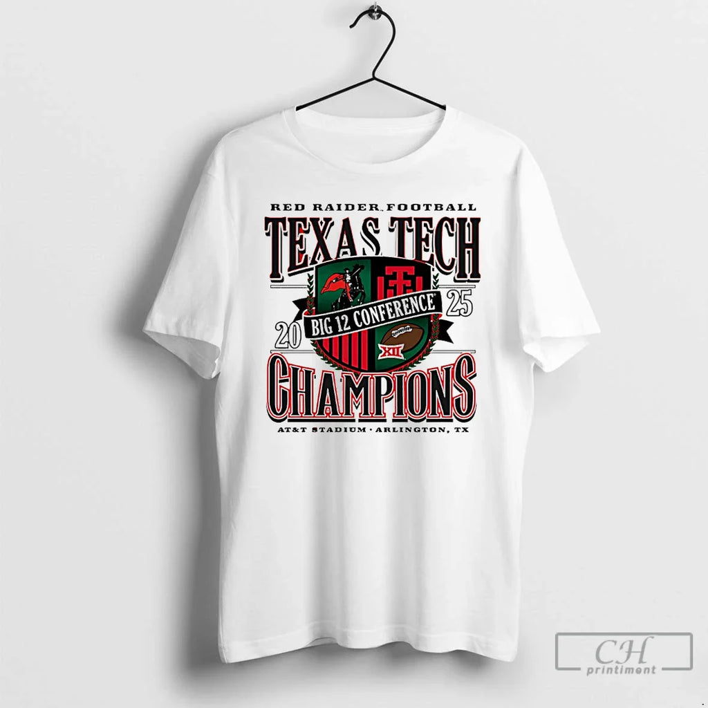 Classic Texas Tech Red Raiders 2025 Big 12 Conference Champions Generation Talent T-Shirts, Hoodie, Sweatshirt