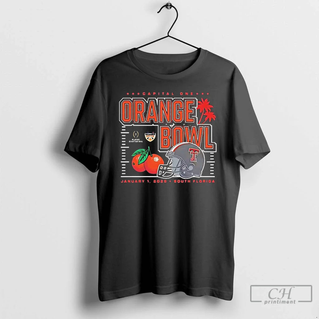 Classic Texas Tech Red Raiders 2026 Capital One Orange Bowl Helmet T-Shirts, Hoodie, Sweatshirt
