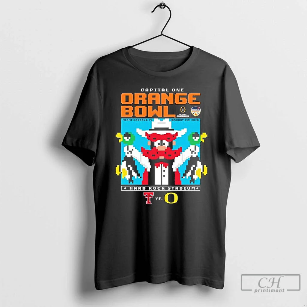 Classic Texas Tech Red Raiders Duck Hunt 2025 Capital One Orange Bowl T-Shirts, Hoodie, Sweatshirt