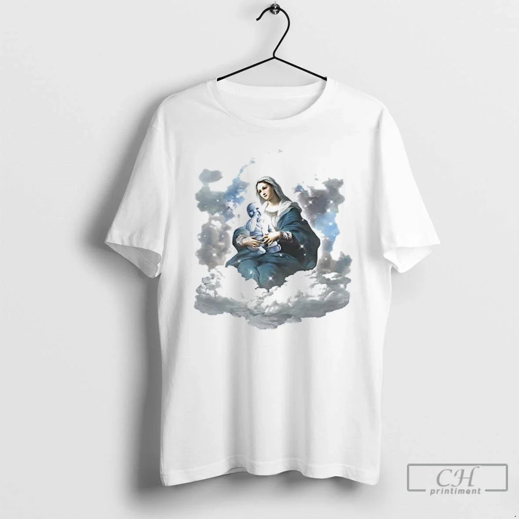 Classic Blessed Virgin Mary Holding Ai Baby T-Shirts, Hoodie, Sweatshirt