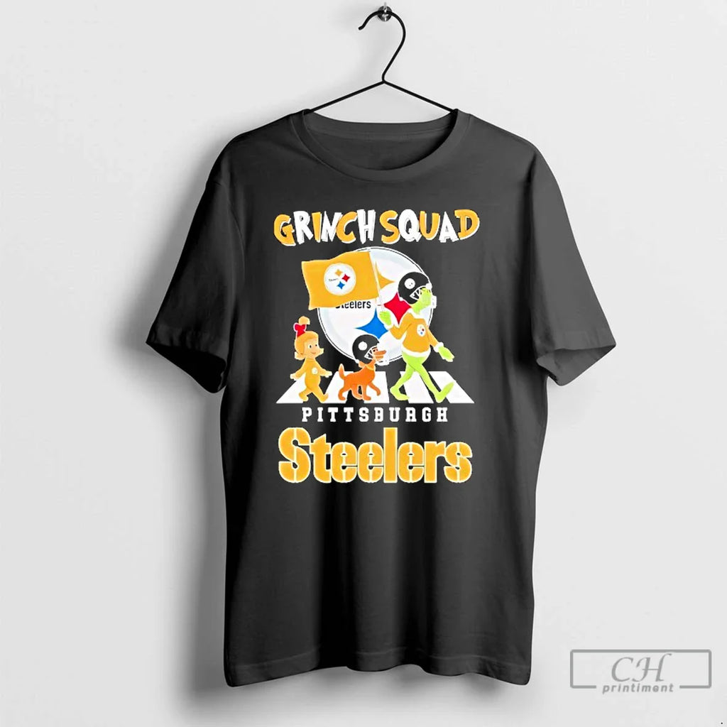 Classic Grinch Cindy Lou Max X Pittsburgh Slers Grinch Squad Road Abbey T-Shirts, Hoodie, Sweatshirt