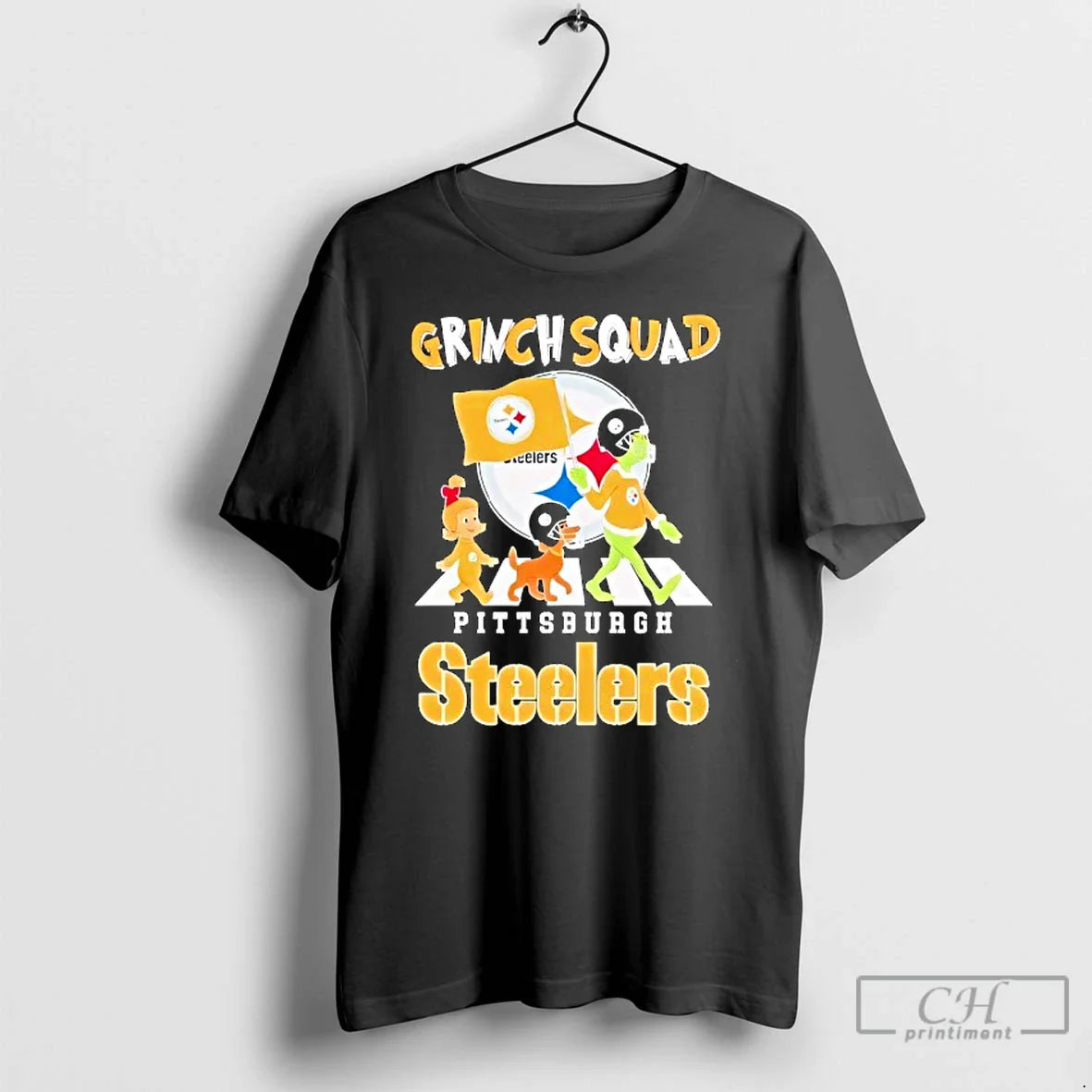 Classic Grinch Cindy Lou Max X Pittsburgh Slers Grinch Squad Road Abbey T-Shirts, Hoodie, Sweatshirt
