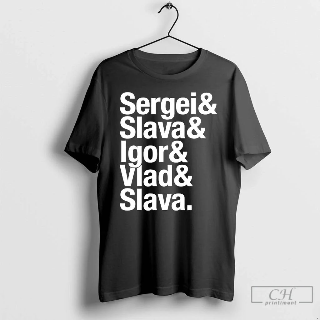 Classic Russian Five Ampersand Detroit Hockey Sergei Slava Igor Vlad Slavas T-Shirts, Hoodie, Sweatshirt