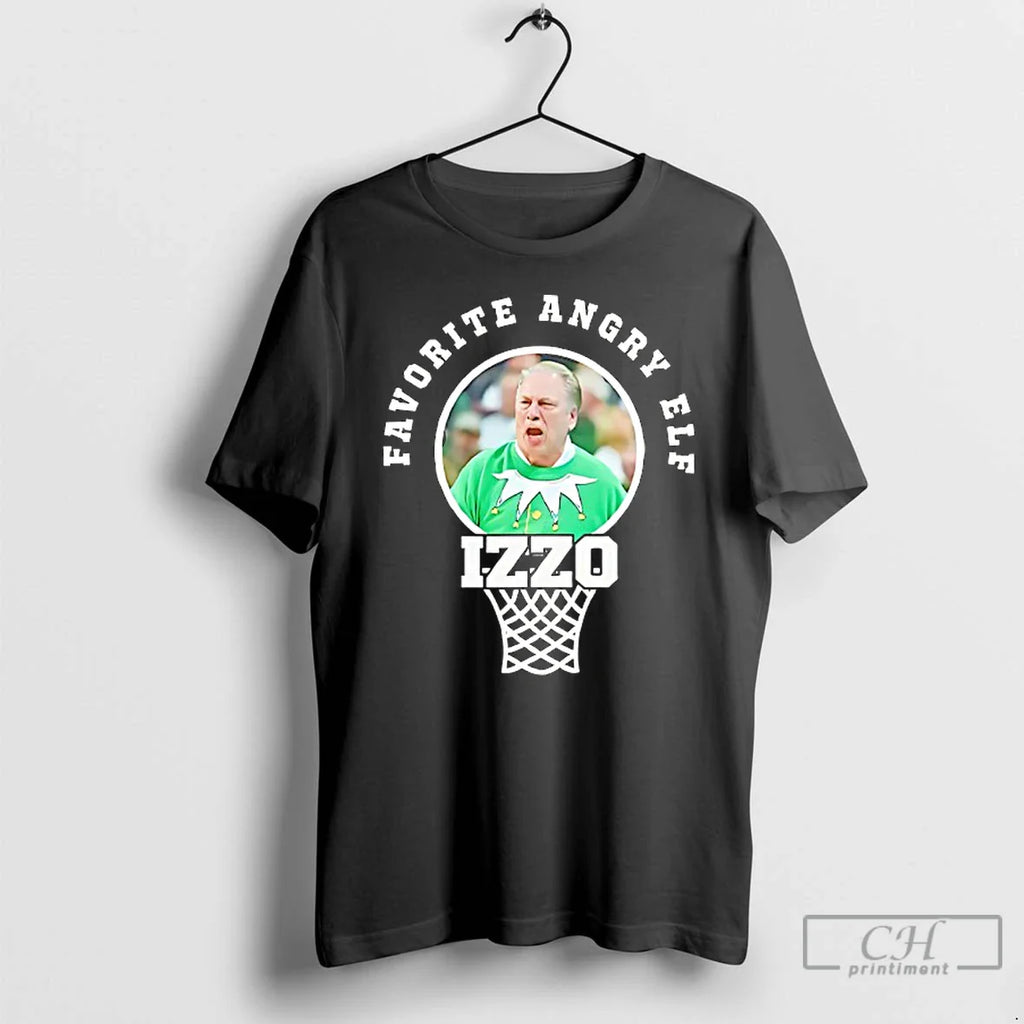 Classic Tom Izzo Favorite Angry Elf Basketball Coach T-Shirts, Hoodie, Sweatshirt