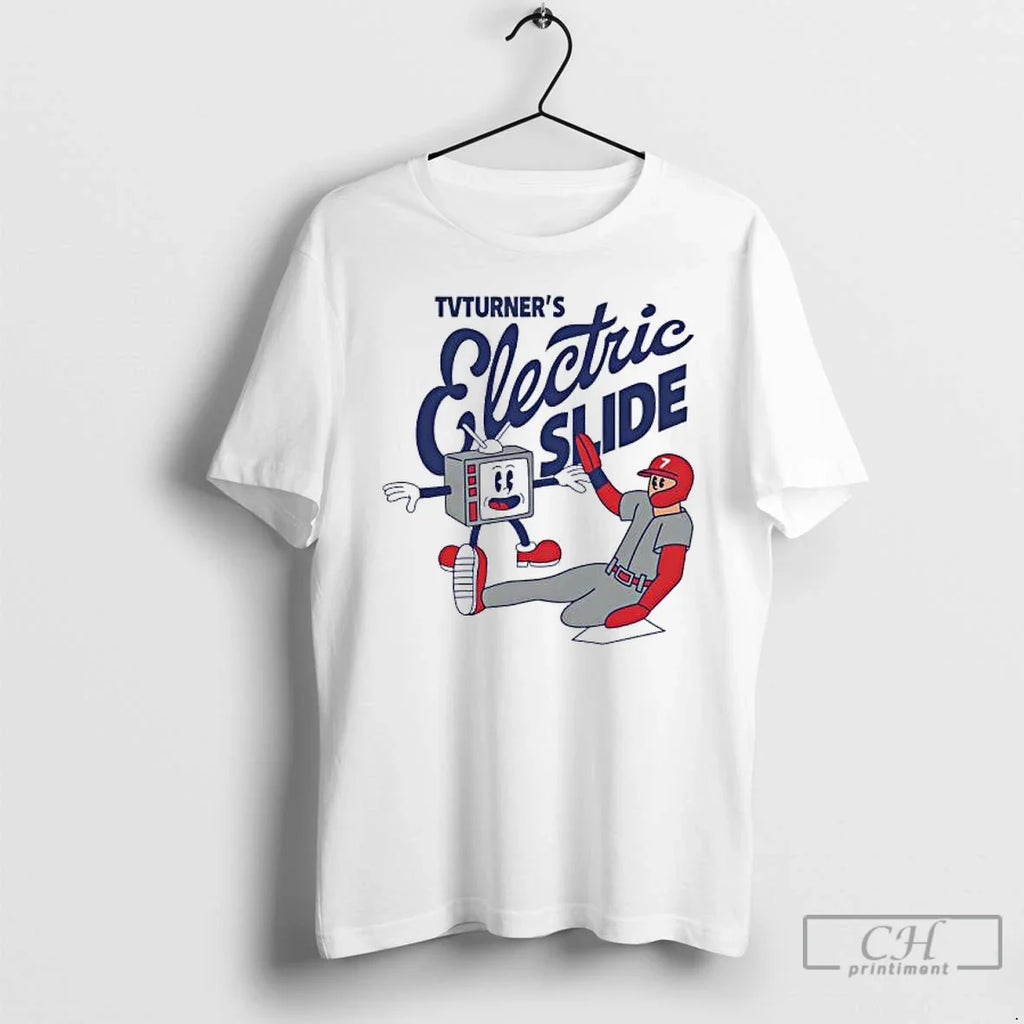 Classic Trea Turner Philadelphia Phillies Baseball Electric Silde Cartoon Funny T-Shirts, Hoodie, Sweatshirt