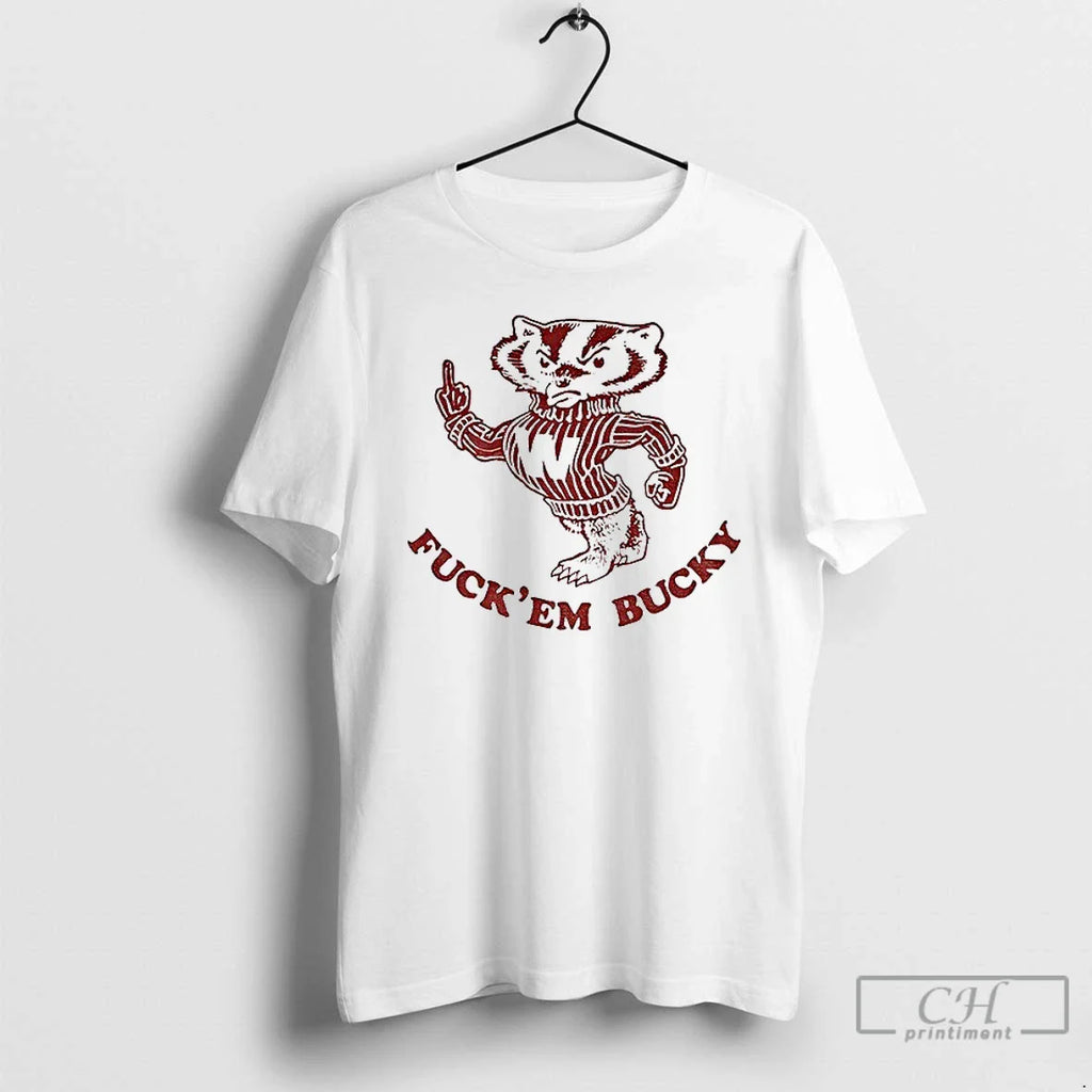 Classic Vintage Wisconsin Badgers Fuck Em Bucky T-Shirts, Hoodie, Sweatshirt