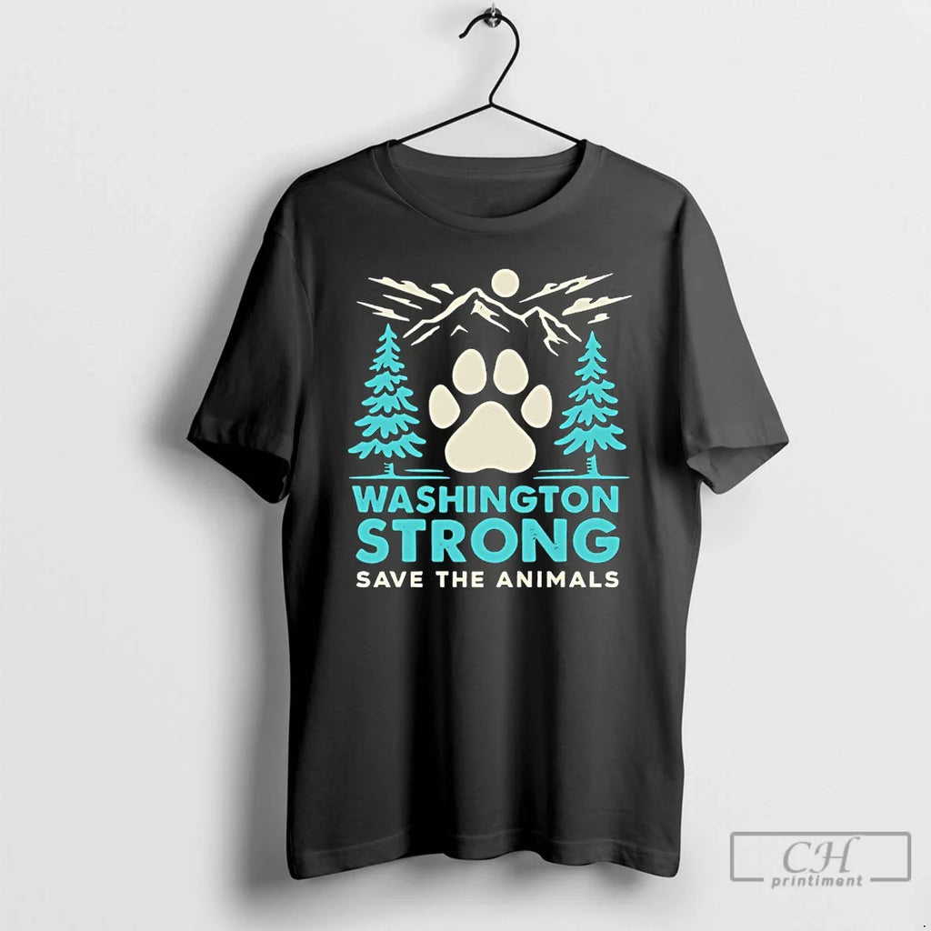 Classic Washington Strong Save Animals T-Shirts, Hoodie, Sweatshirt