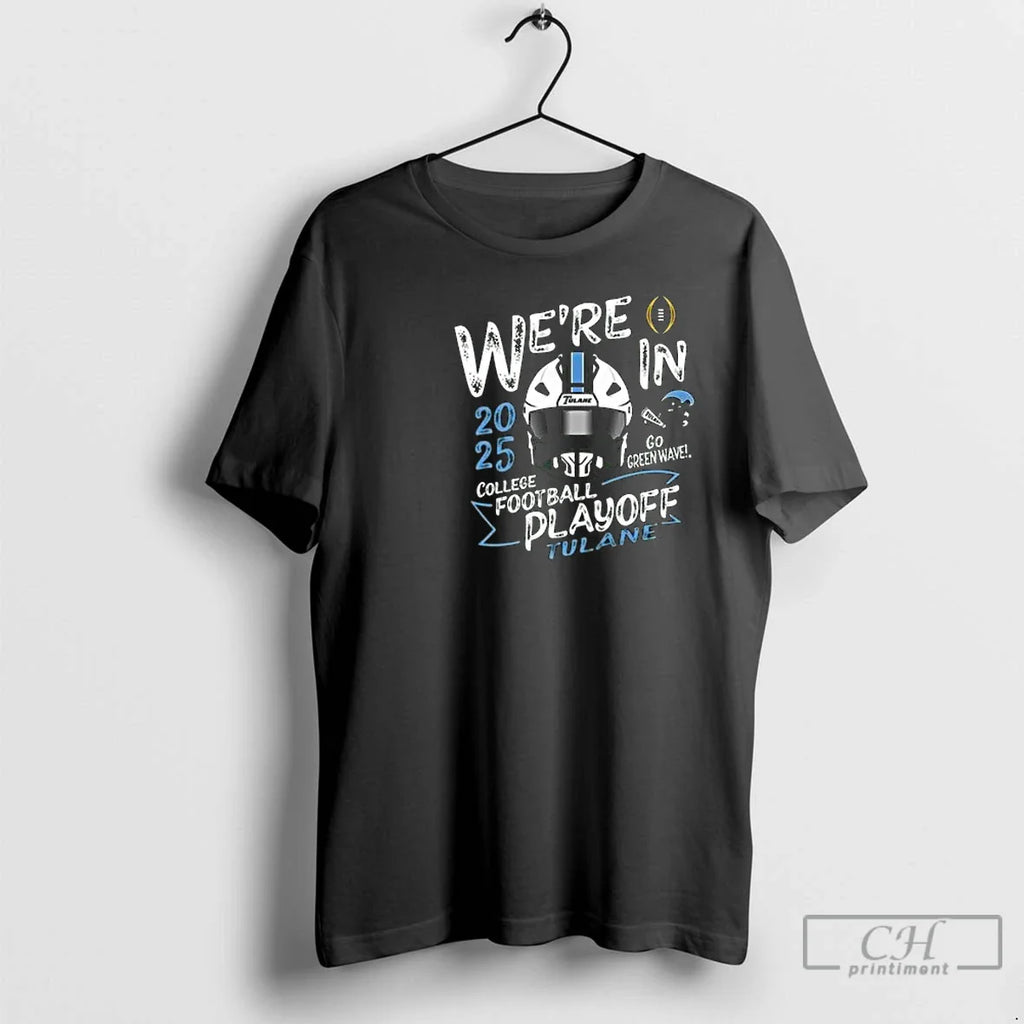 Classic Were Tulane Green Wave Green 2025 Cfp Bound Go Green Wave Circle Black T-Shirts, Hoodie, Sweatshirt