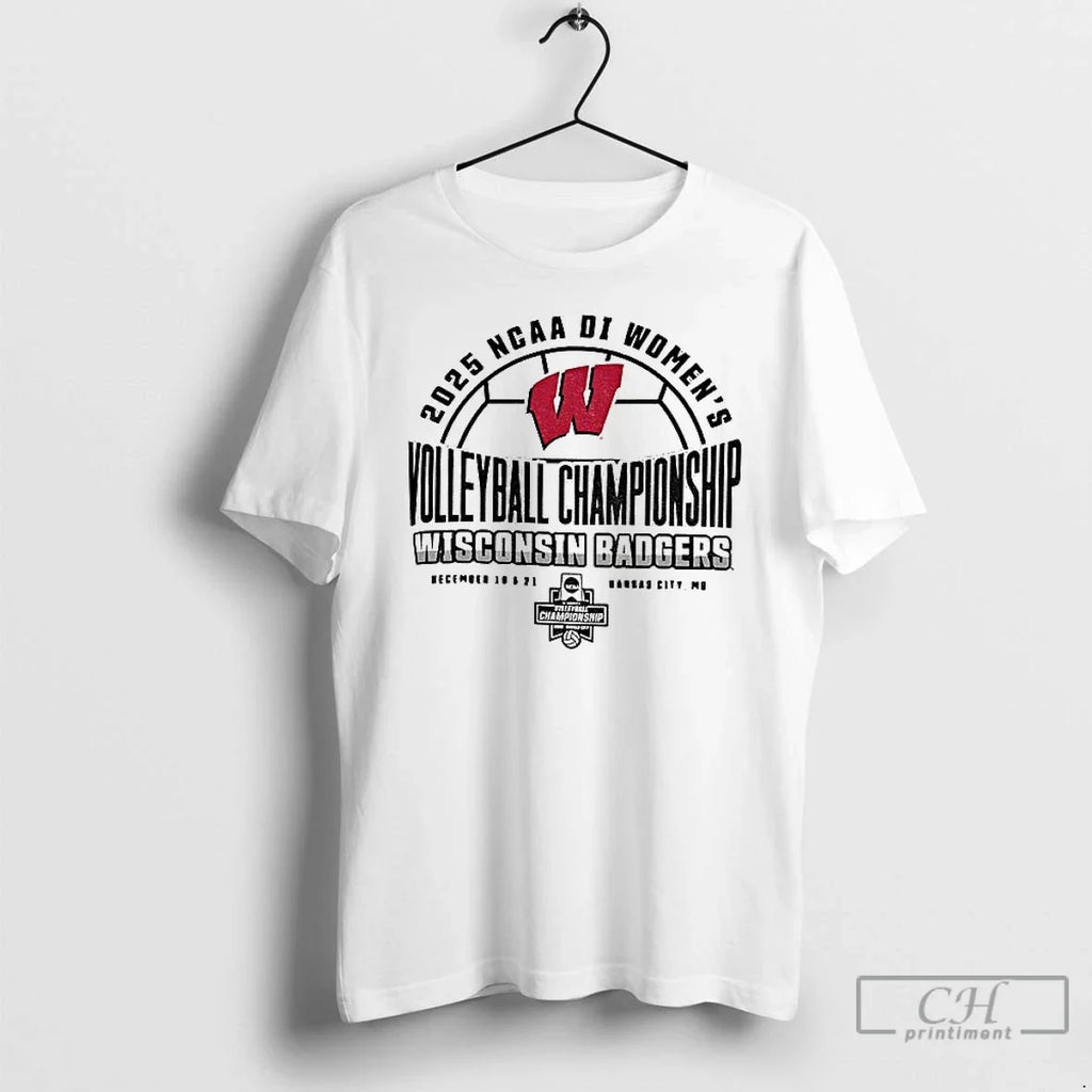 Classic Wisconsin Badgers 2025 Ncaa Division 1 Volleyball Championship T-Shirts, Hoodie, Sweatshirt