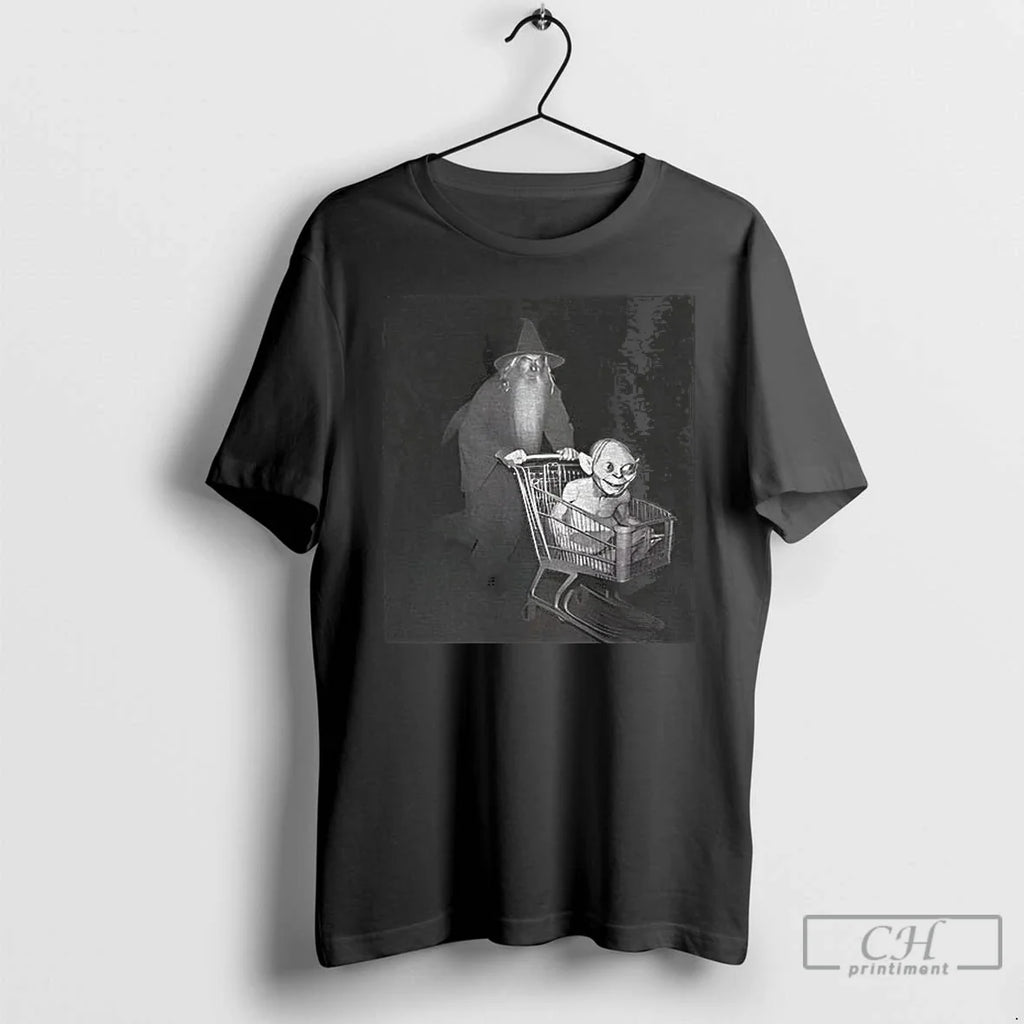 Classic Wizard Goblin Shopping Cart Photo T-Shirts, Hoodie, Sweatshirt