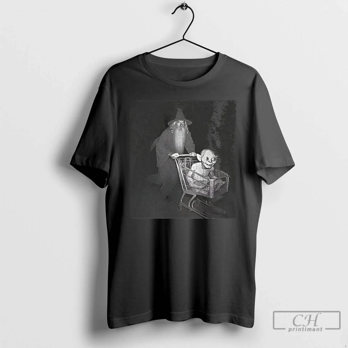 Classic Wizard Goblin Shopping Cart Photo T-Shirts, Hoodie, Sweatshirt
