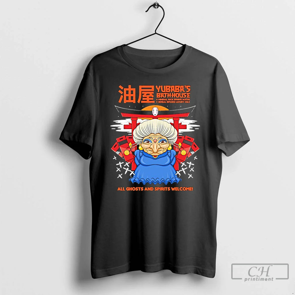 Classic Yubabas Bathhouse All Ghosts Spirits Welcome Spirited Away T-Shirts, Hoodie, Sweatshirt
