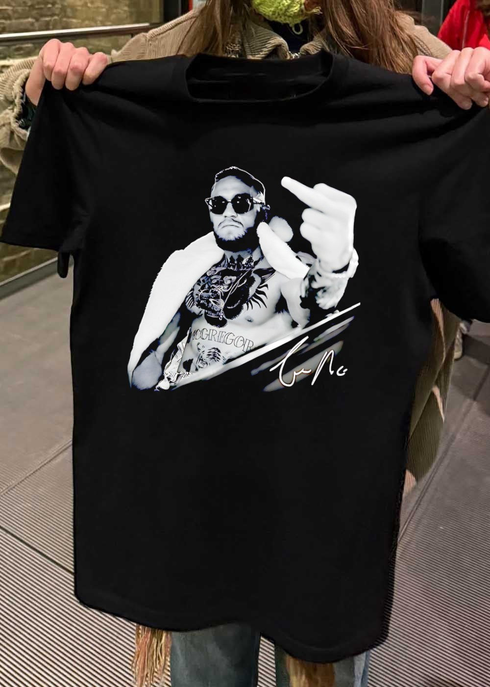 Cm The Notorious Mcgregor Giving The Middle Finger Signature Shirt