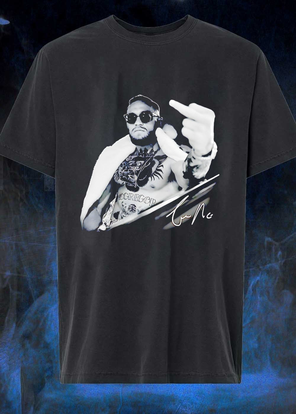 Cm The Notorious Mcgregor Giving The Middle Finger Signature Shirt