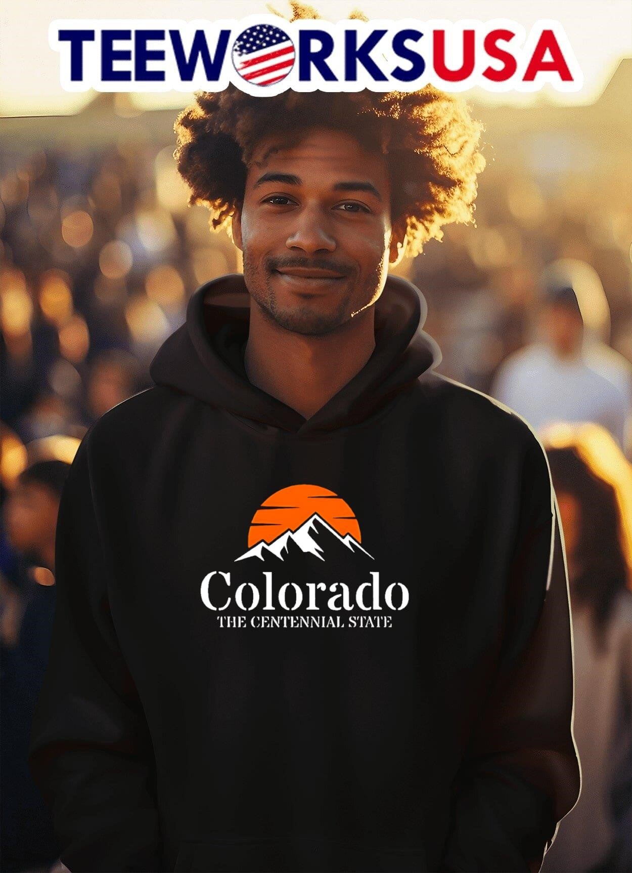 Colorado The Centennial State Mountain Sunset Shirt