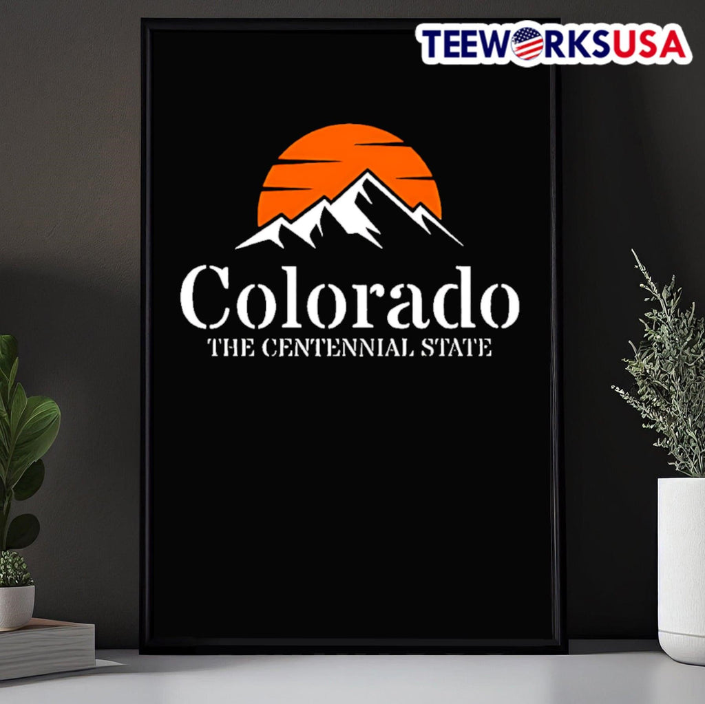 Colorado The Centennial State Mountain Sunset Shirt