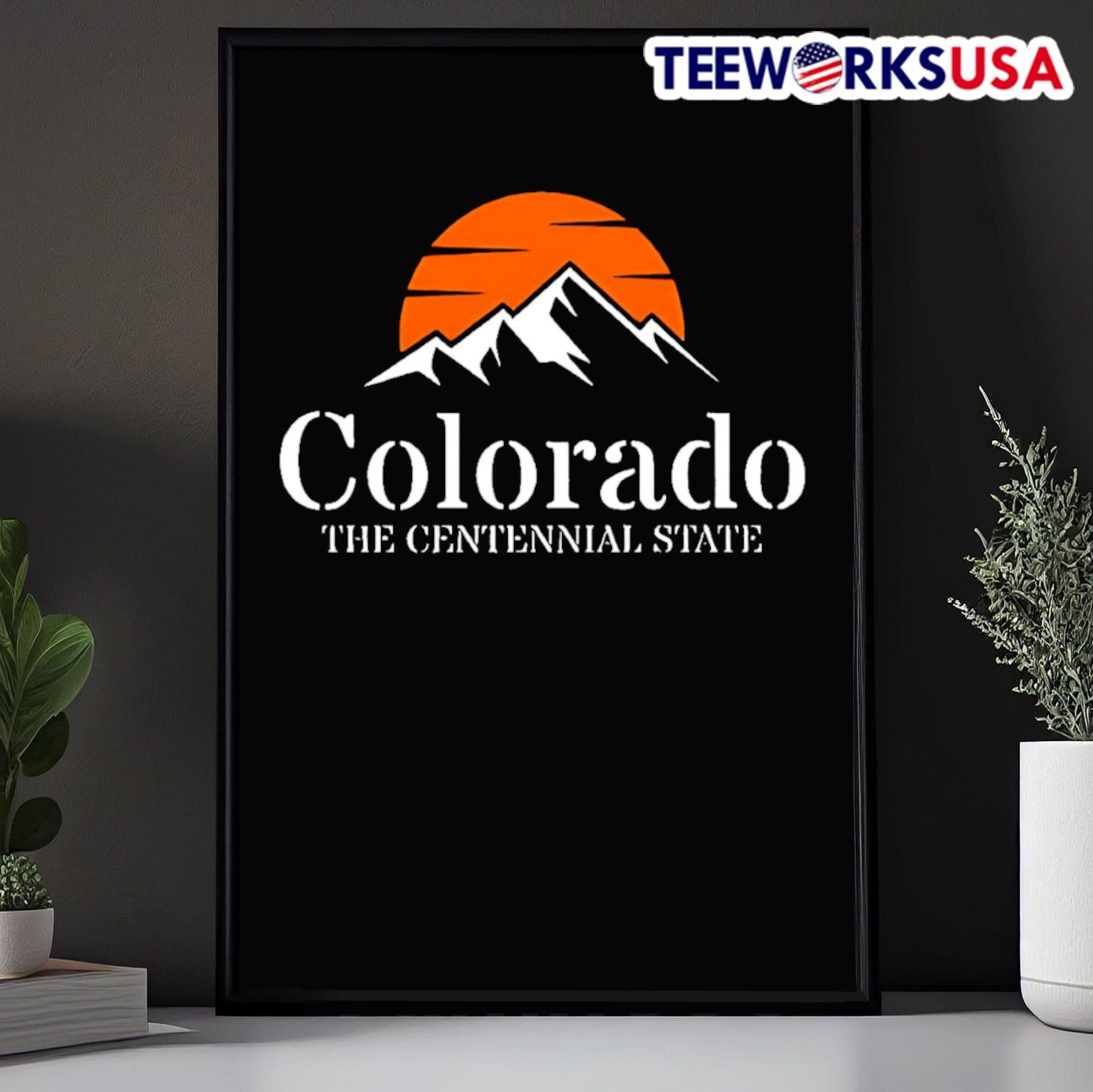 Colorado The Centennial State Mountain Sunset Shirt