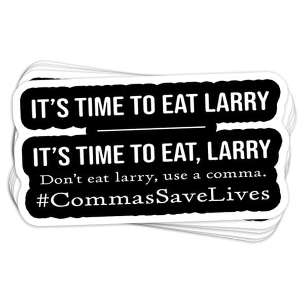 Commas Save Lives Vinyl Sticker