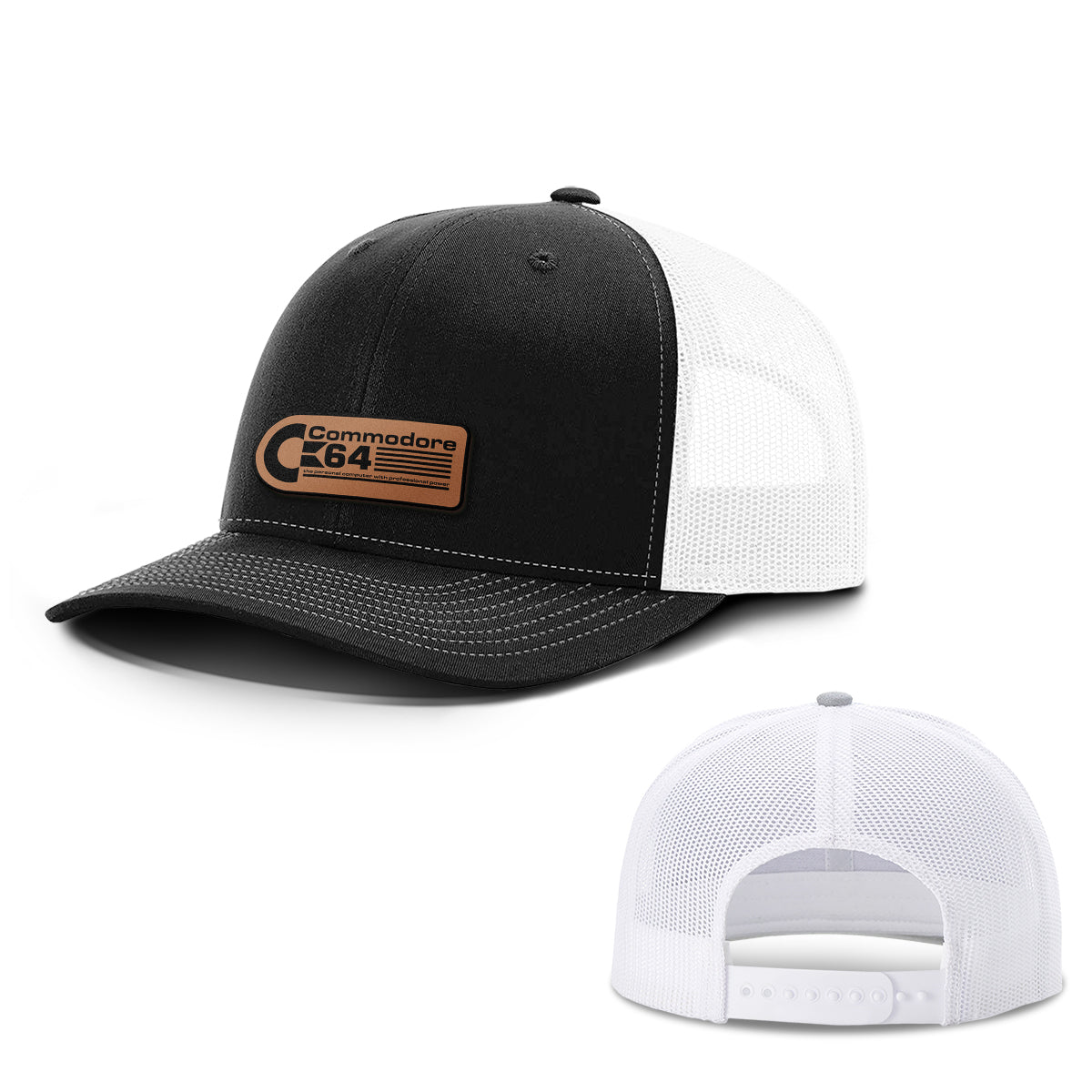 Commodore 64 Leather Patch Hats