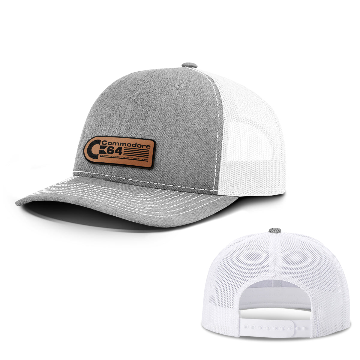 Commodore 64 Leather Patch Hats