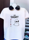 Cool Cat I Am Short Funny Meme T-Shirt