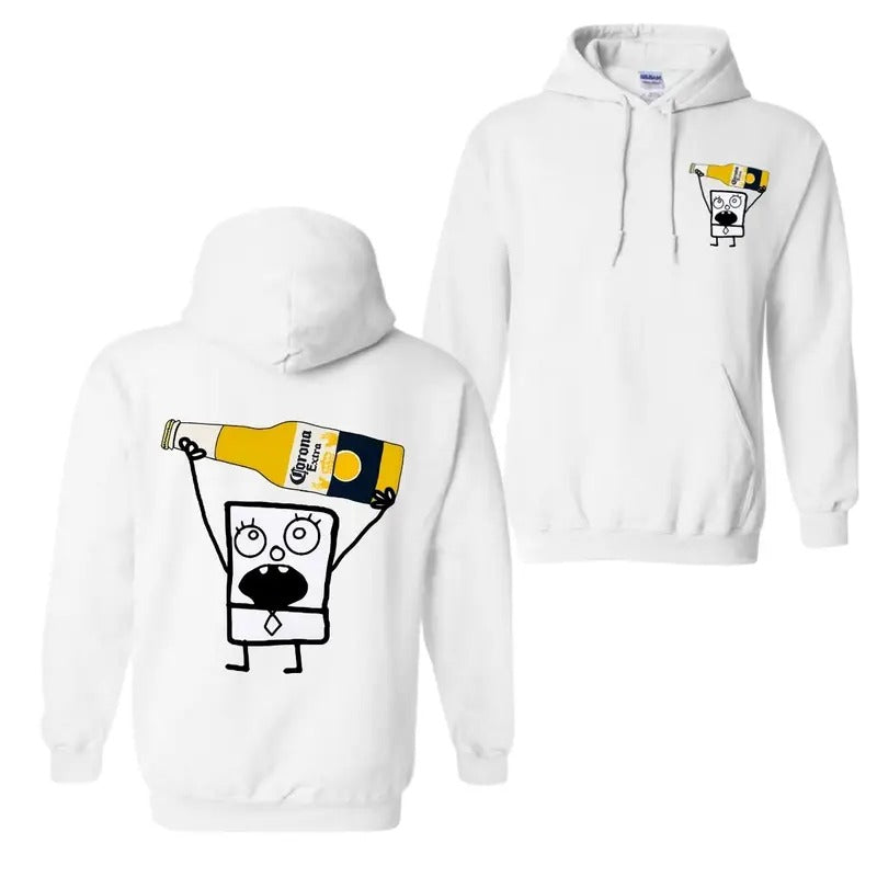 Corona Doodlebob Spongebob Street Corona Boyfriend Meme Fabric Menswear (1)
